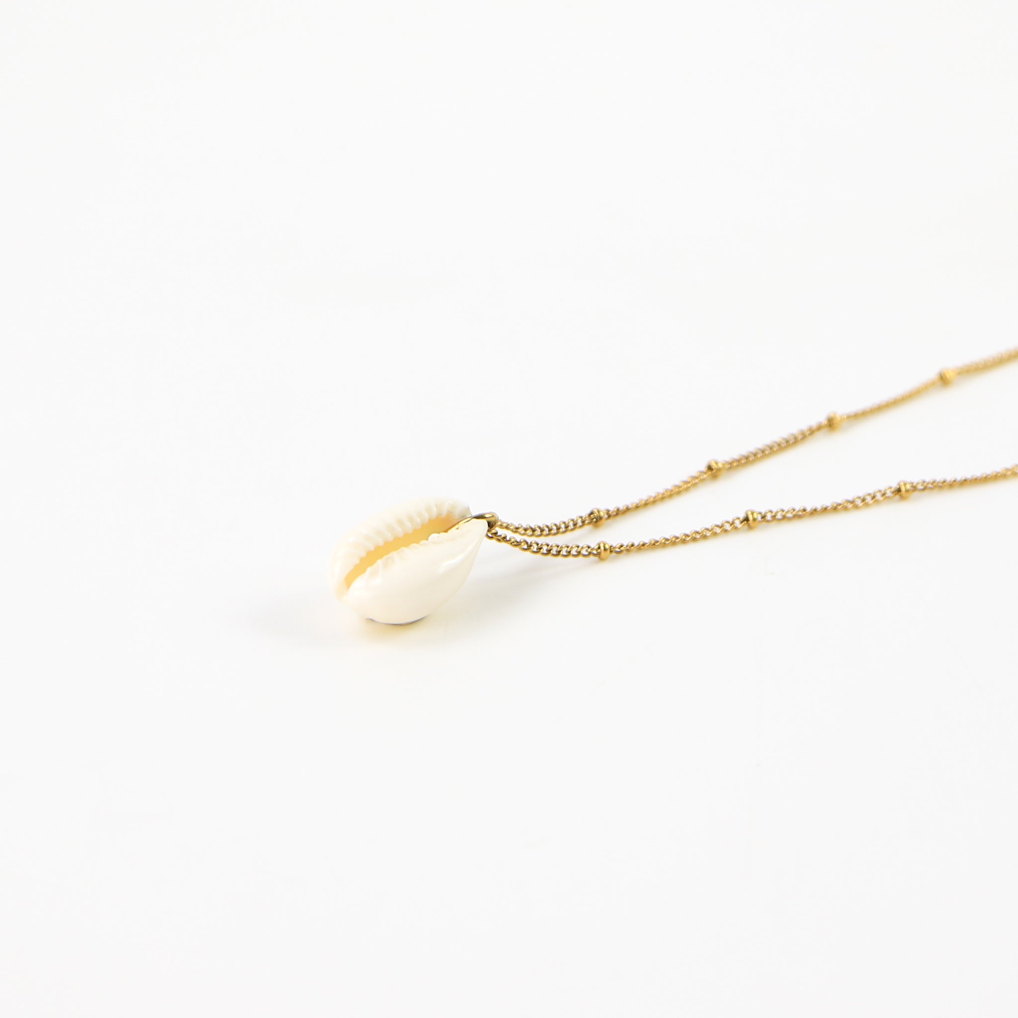 Cowrie Shell Chain Necklace