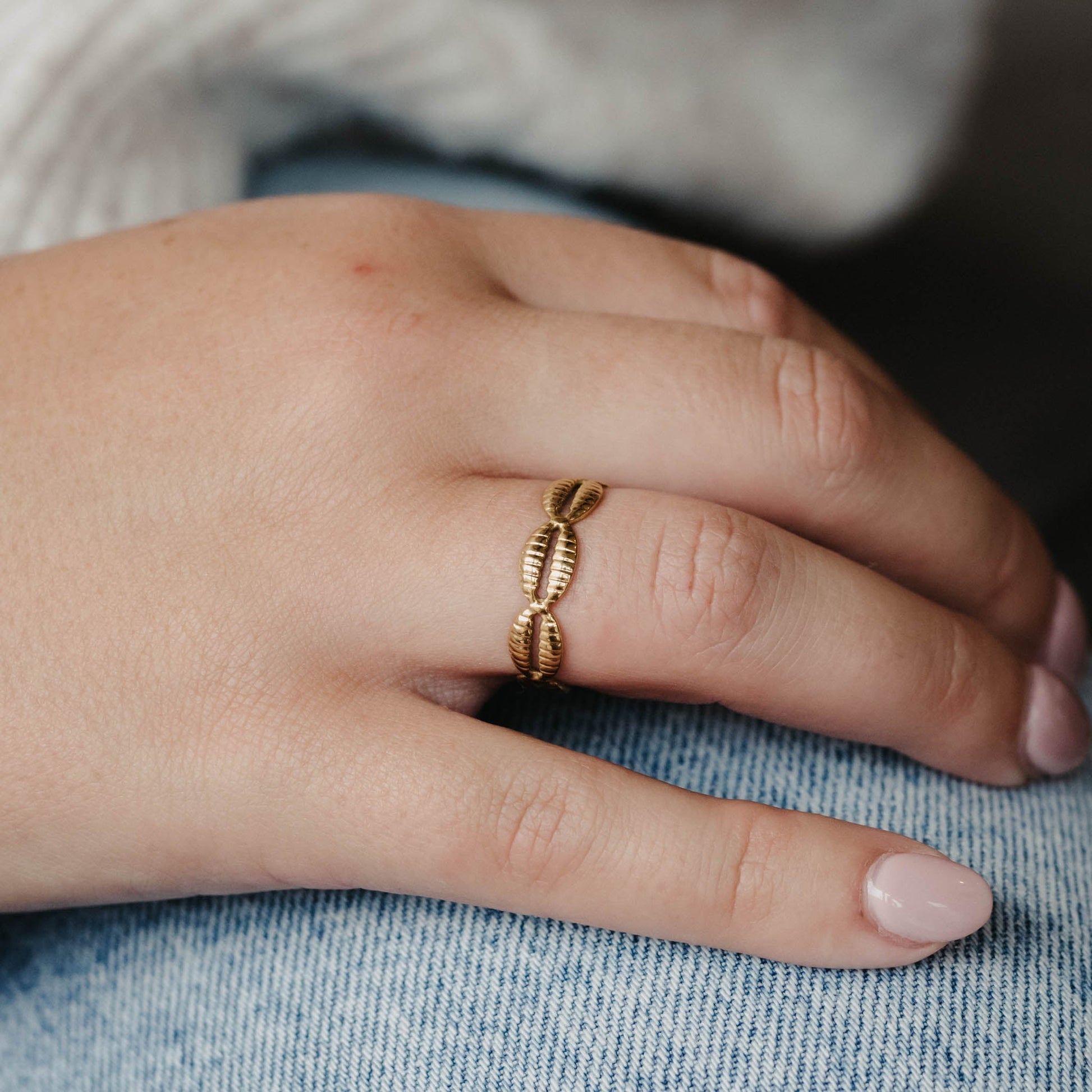 Cowrie Shell Ring