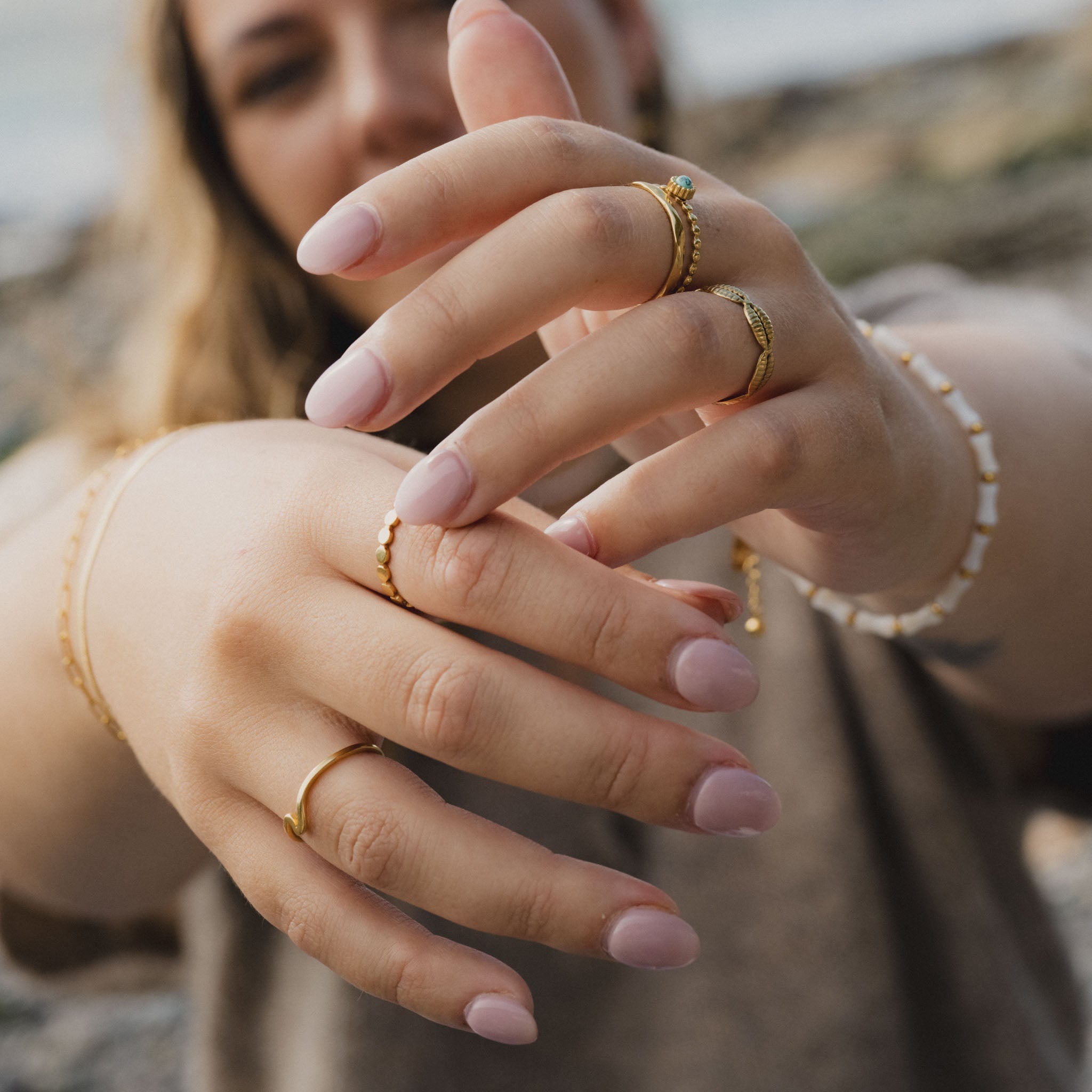 Cowrie Shell Ring