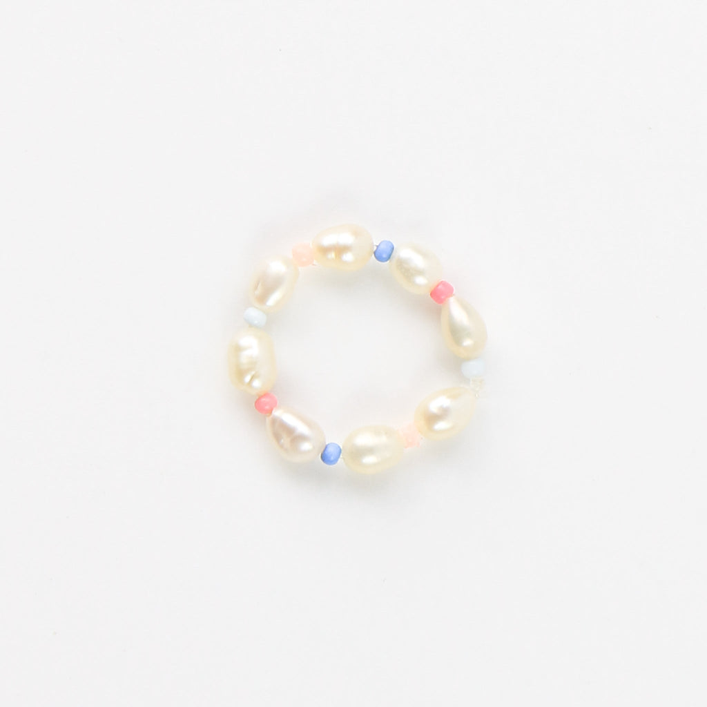 Cahaya Beaded Stretchy Pearl Ring