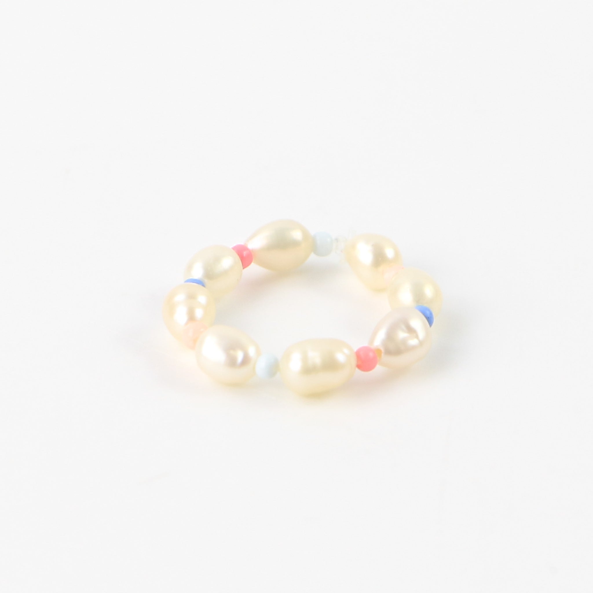 Cahaya Beaded Stretchy Pearl Ring