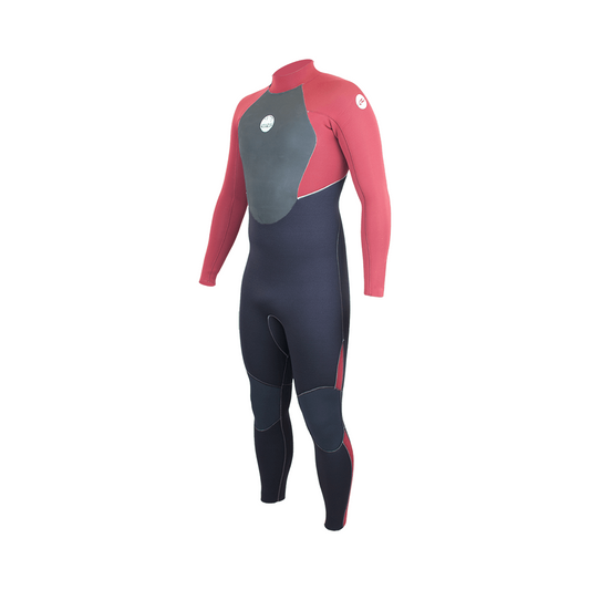 Alder STEALTH Mens 5mm / 4mm / 3mm Back Zip - Winter Wetsuit. RED ( Red / Black )