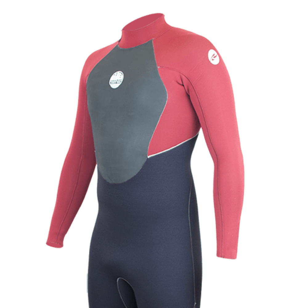 Alder STEALTH Mens 5mm / 4mm / 3mm Back Zip - Winter Wetsuit. RED ( Red / Black )