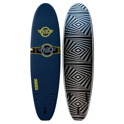 Surfworx Foamie - Banshee Mini Mal Soft board – Midnight Blue 7'0"