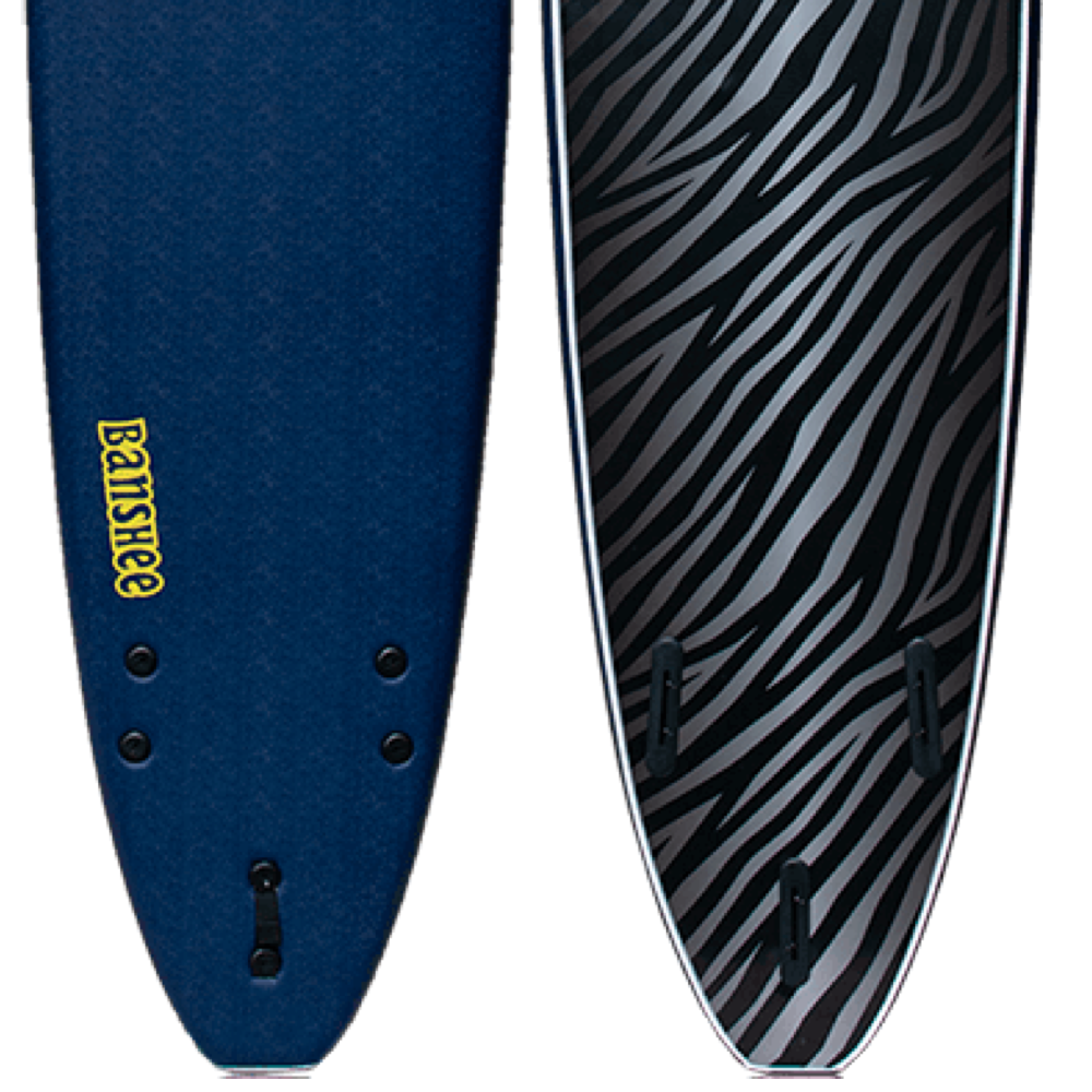 Surfworx Foamie - Banshee Mini Mal Soft board – Midnight Blue – 8ft