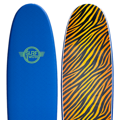 Surfworx Foamie -  Hellcat Blue Mini Mal - Blue 7'6"