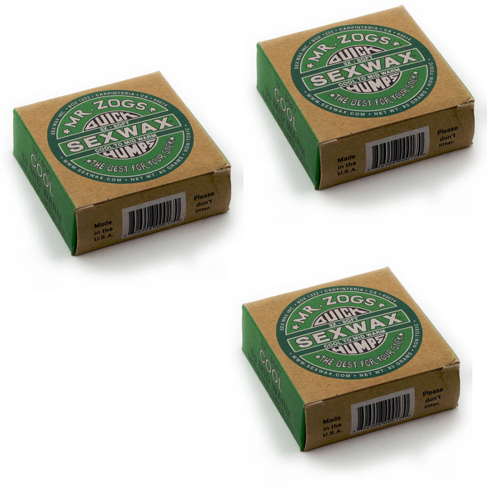 Sex Wax - 3 Bars of Cool Water ( 14c to 23c )