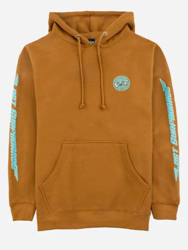 lost orange hoodie