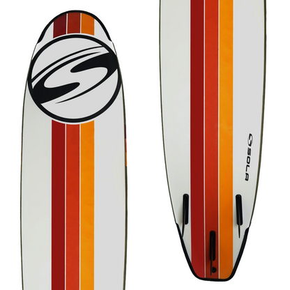 Sola 7ft Soft board - Khaki / Orange