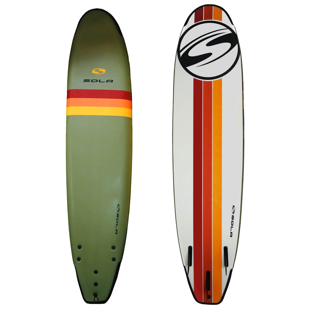 Sola 7ft Soft board - Khaki / Orange