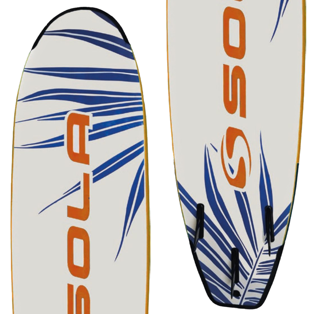 Sola 7ft Soft board - Orange / Navy