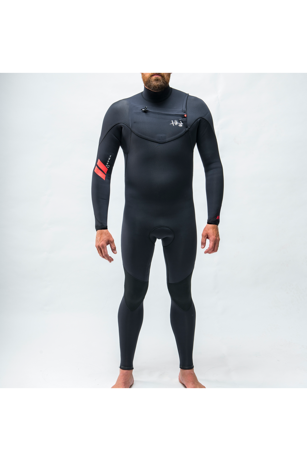 Tiki Mens Zepha2 4/3 Wetsuit GBS Steamer - Chest Zip