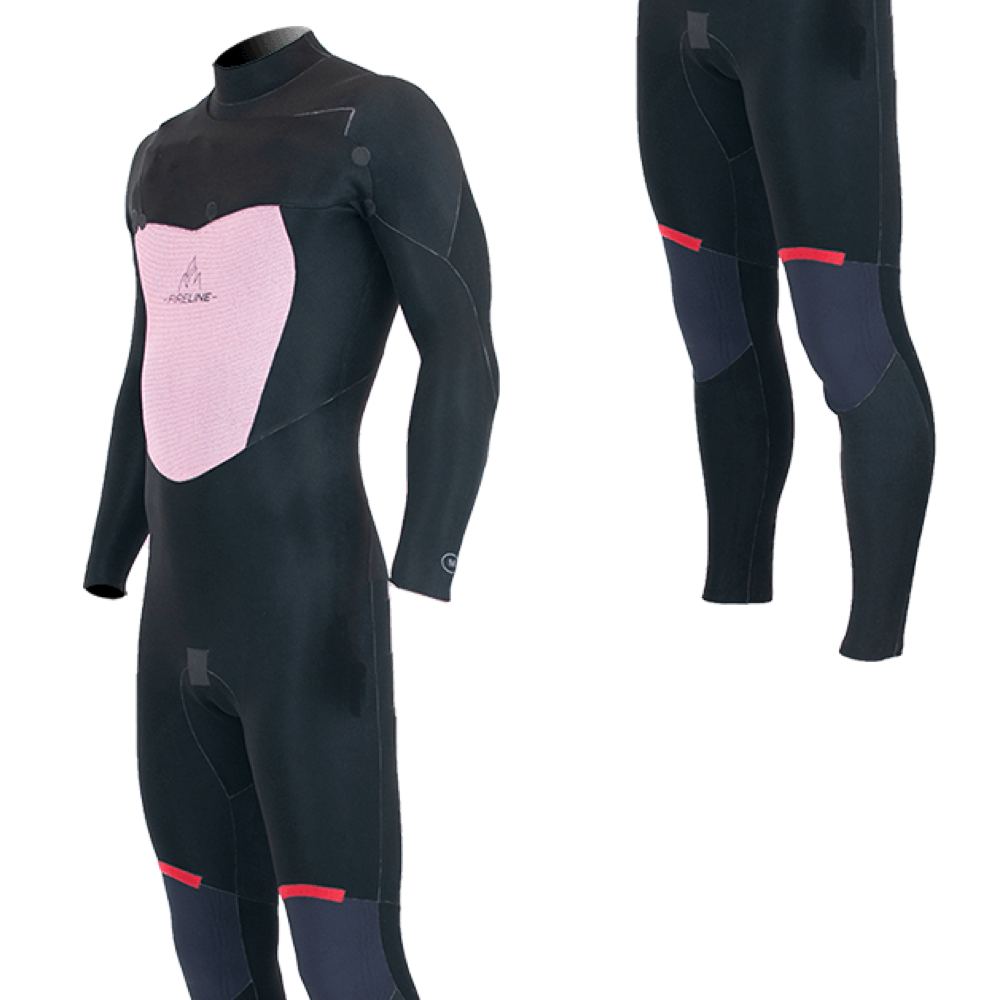 Alder TORCH FX Mens 5mm / 4mm Chest Zip - Winter Wetsuit. Black (Grey / Black)