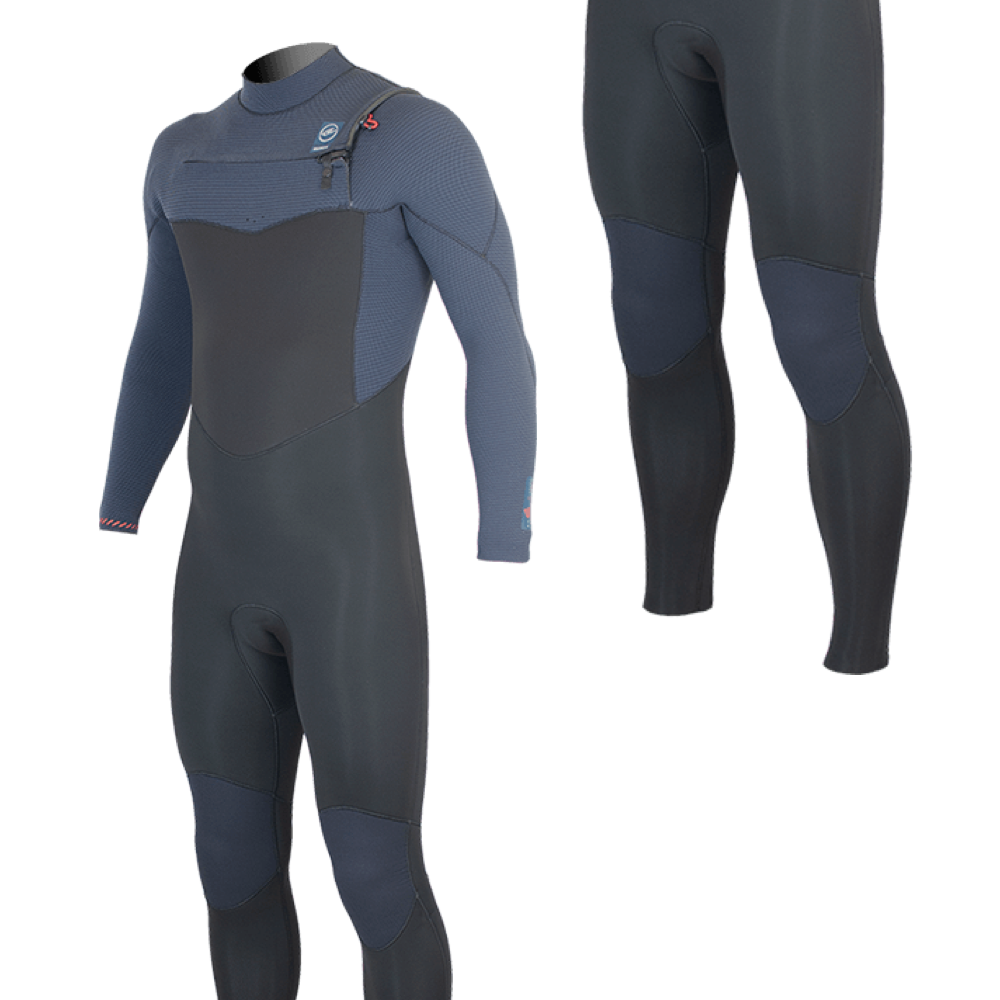 Alder TORCH FX Mens 5mm / 4mm Chest Zip - Winter Wetsuit. Blue (Blue / Black)