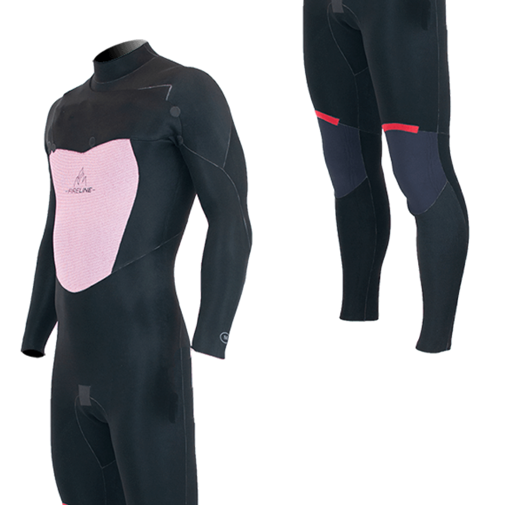 Alder TORCH FX Mens 5mm / 4mm Chest Zip - Winter Wetsuit. Blue (Blue / Black)