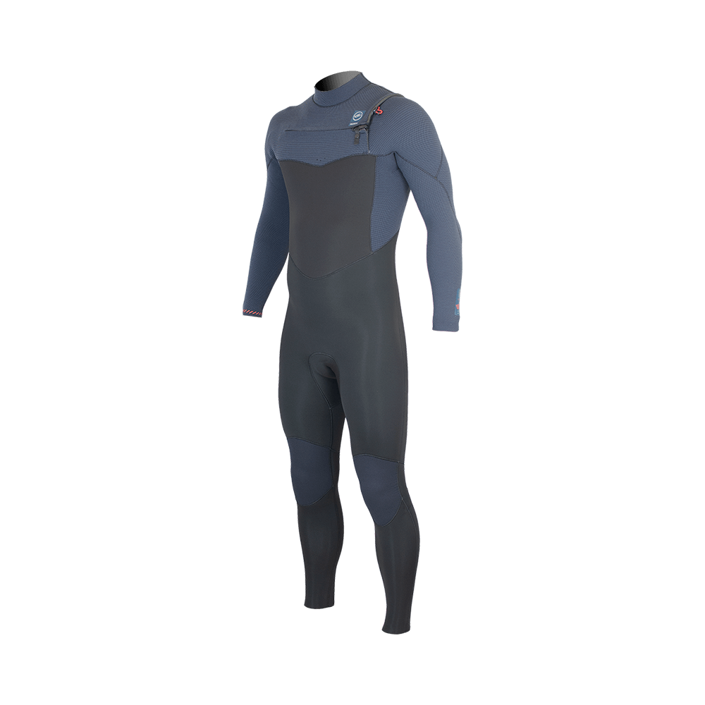 Alder Torch FX Mens 4mm / 3mm Chest Zip Winter Wetsuit. Blue (Blue / Black)