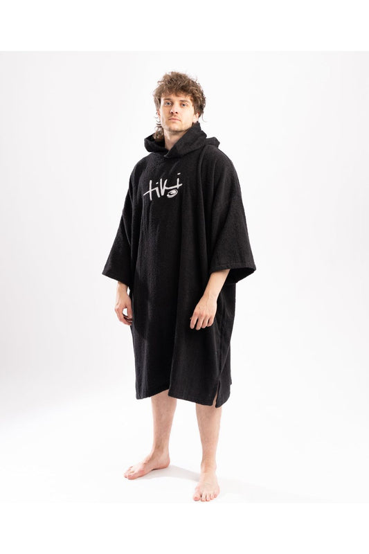 Tiki Adults Hooded Change Robe Black