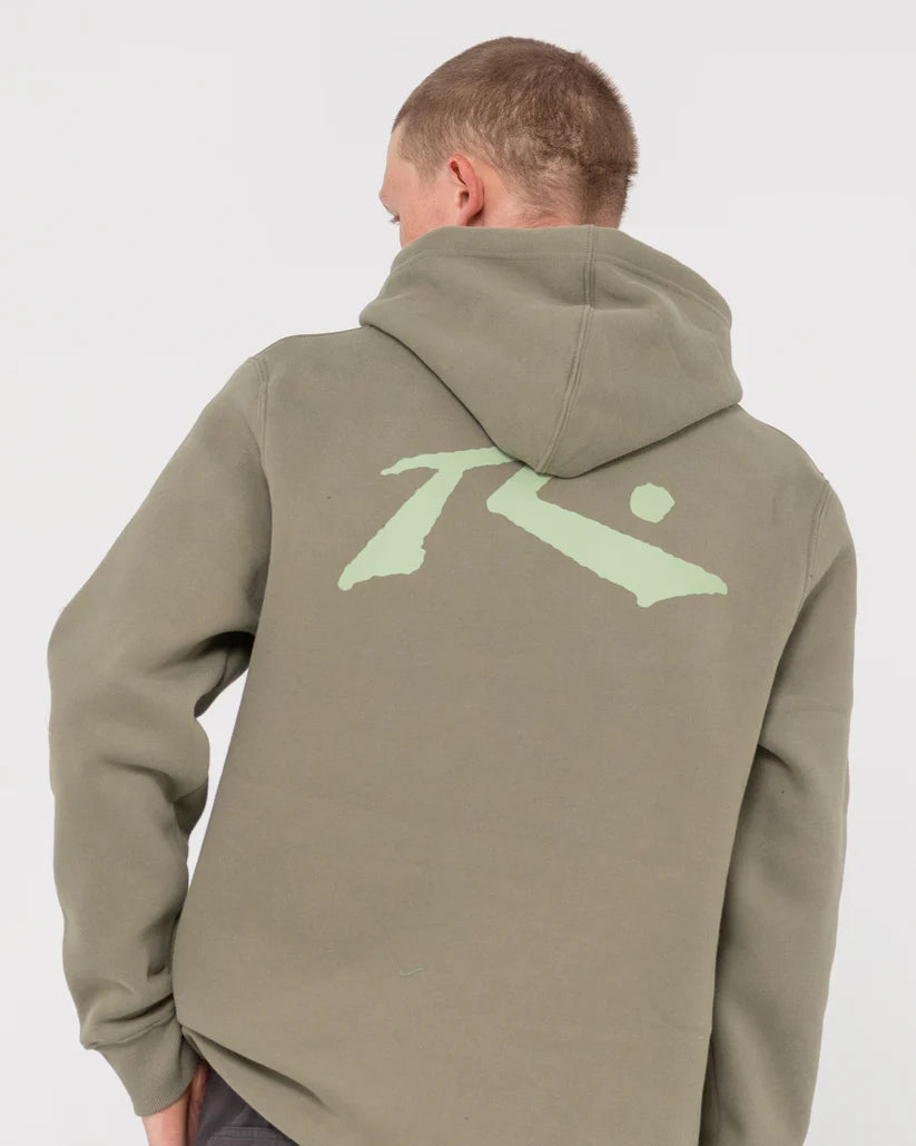 Rusty Competition hooded Fleece Green