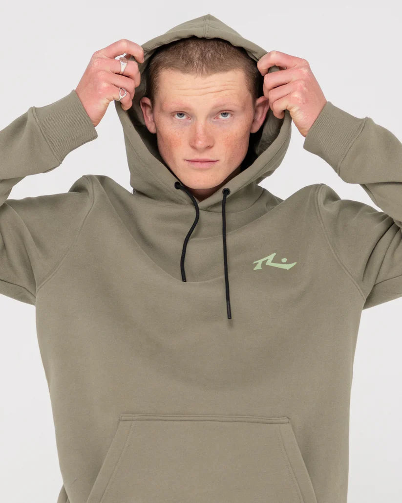 Rusty Competition hooded Fleece Green