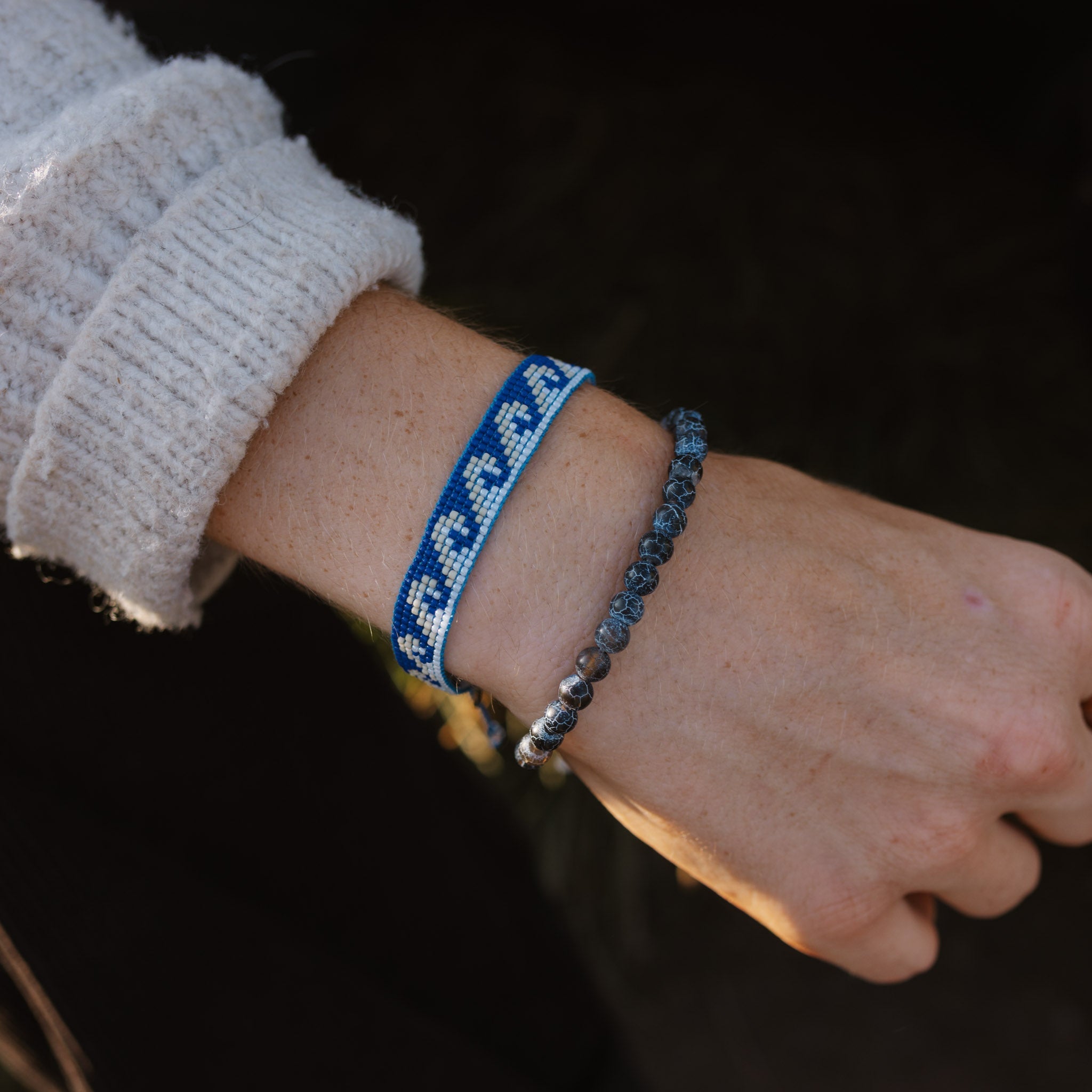 Melayang Wave Beaded Bracelet