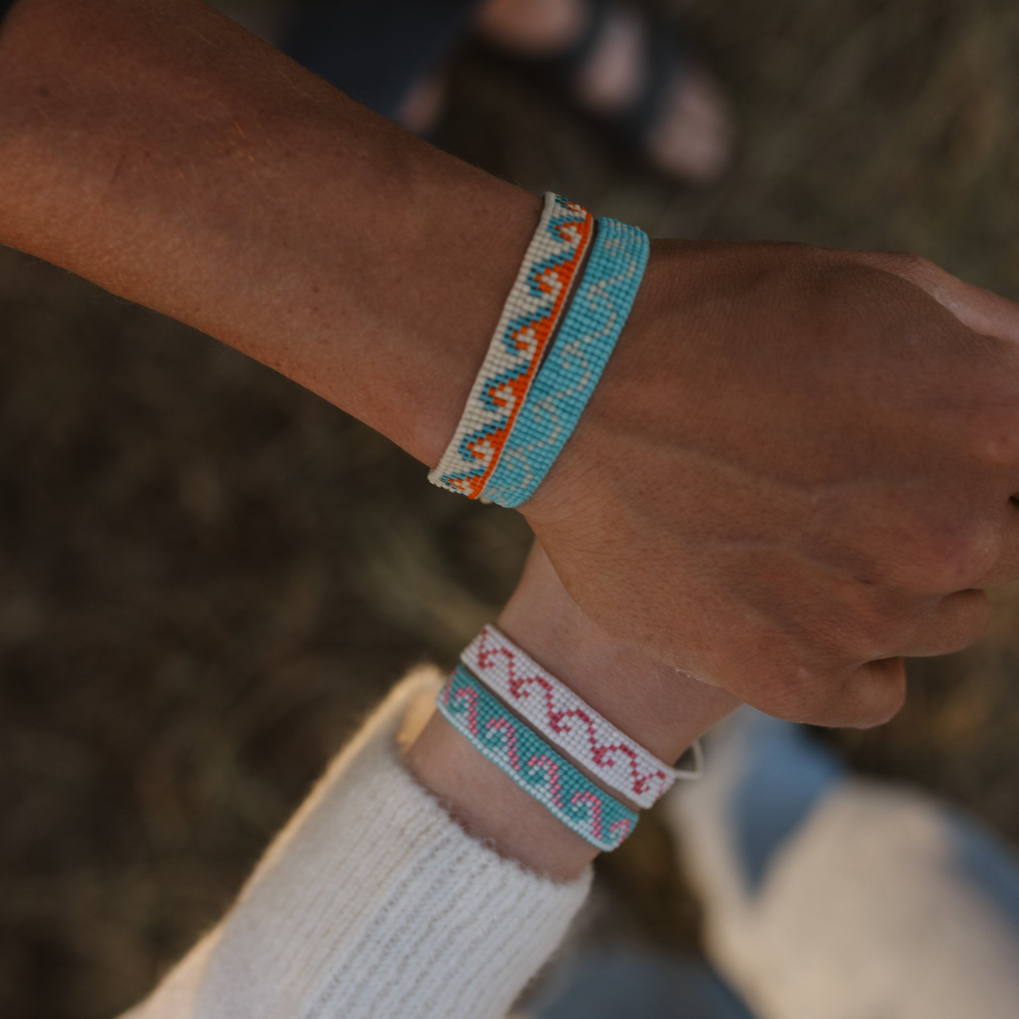 Melayang Wave Beaded Bracelet