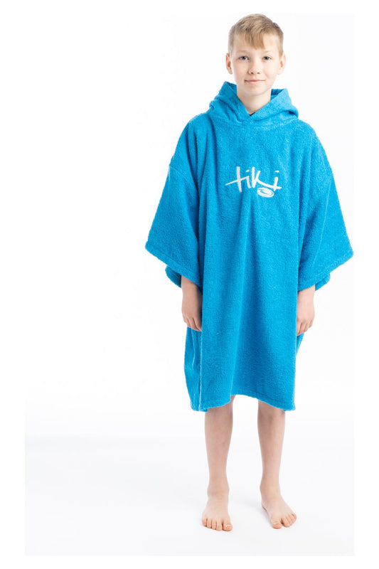 Tiki Junior Hooded Change Robe Blue