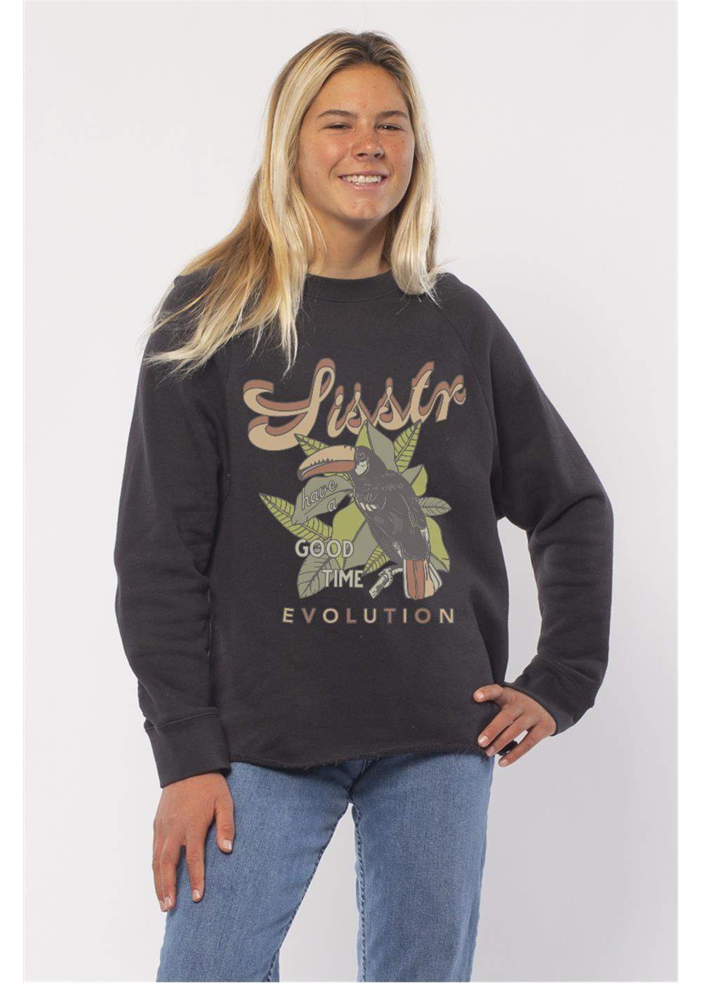 Sisstrevolution Tropical Crew Knit Fleece