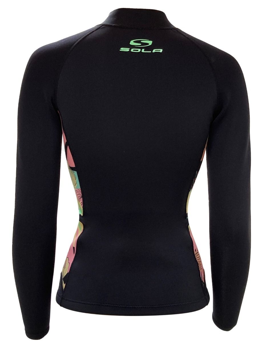 SOLA IGNITE 2MM WOMENS WETSUIT JACKET FLORAL
