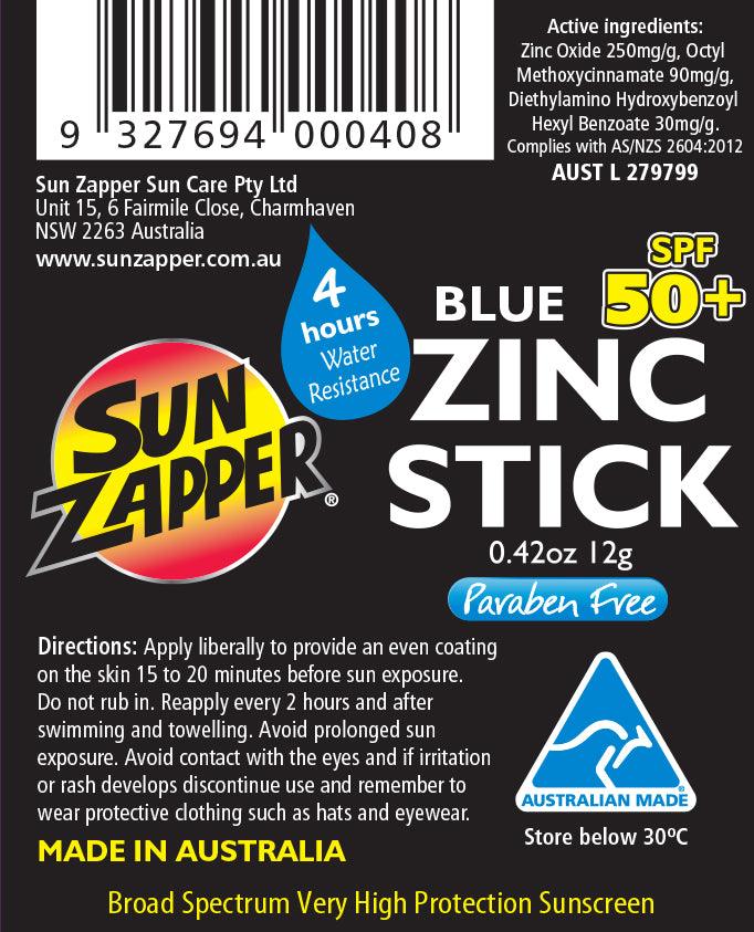 Sun zapper Blue zink stick 12g