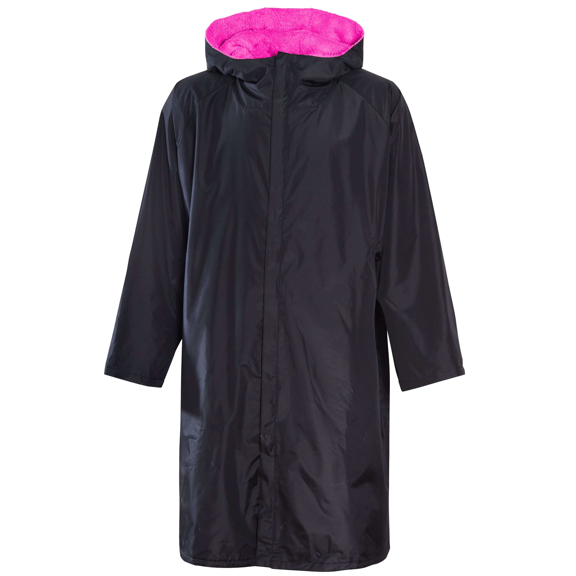 Changing Robe Kids Unisex Hooded - Black/Pink Windproof Waterproof Quick Dry