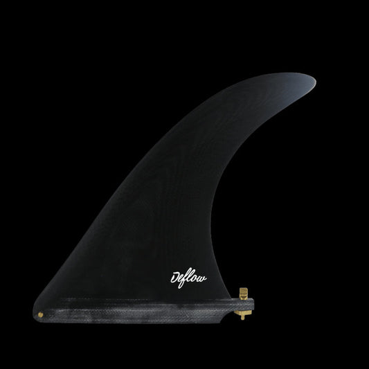 Deflow Cream 9" longboard fin - black