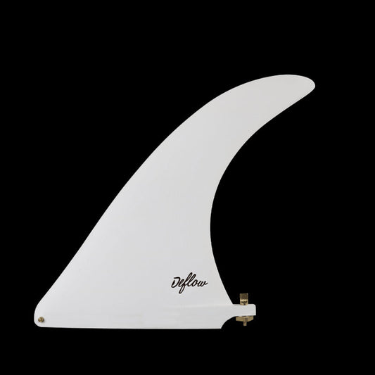 Deflow Cream 9" longboard fin - white