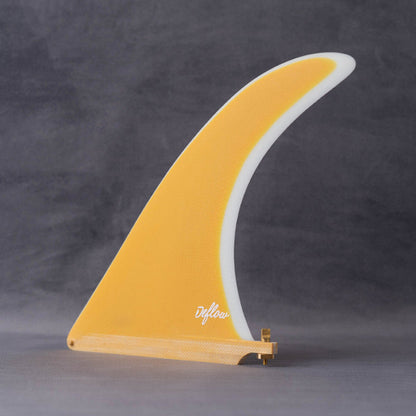 Deflow Cream 9.75" longboard fin - mustard