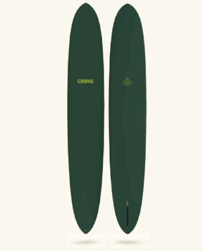 CRIME Surfboards - Glider 10'1" - Dark Pine / Volan