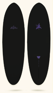 Crime Surfboards - Gothic Dolphins 6'6" - Black