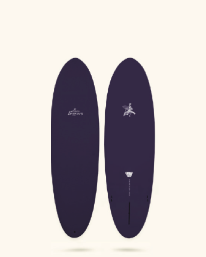Crime Surfboards - Gothic Dolphins 6'6" - Violet