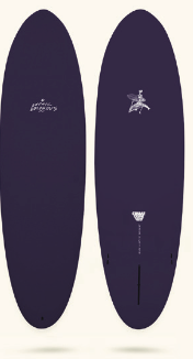 Crime Surfboards - Gothic Dolphins 6'6" - Violet