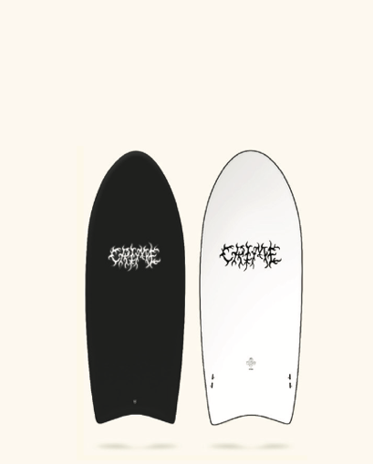CRIME Surfboards - Hk (Hippy Killer) 5'6" - Black