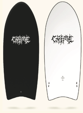 CRIME Surfboards - Hk (Hippy Killer) 5'6" - Black