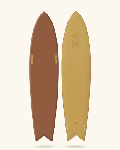 CRIME Surfboards - Keel Long Fish 8'5" - Rust