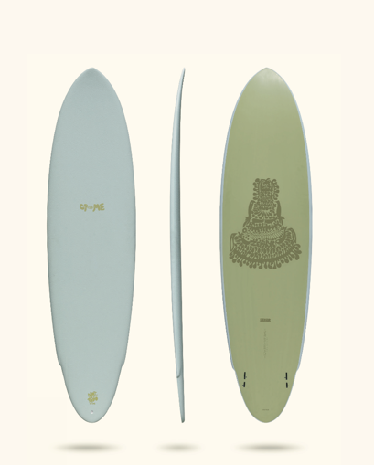 CRIME Surfboards - Zephyr Ando X NP-jr 7'0" - Seafoam