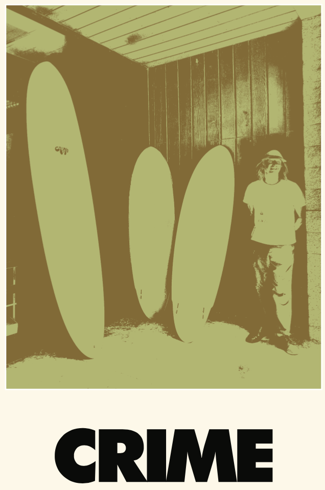 CRIME Surfboards - Keel Long Fish 8'5" - Rust