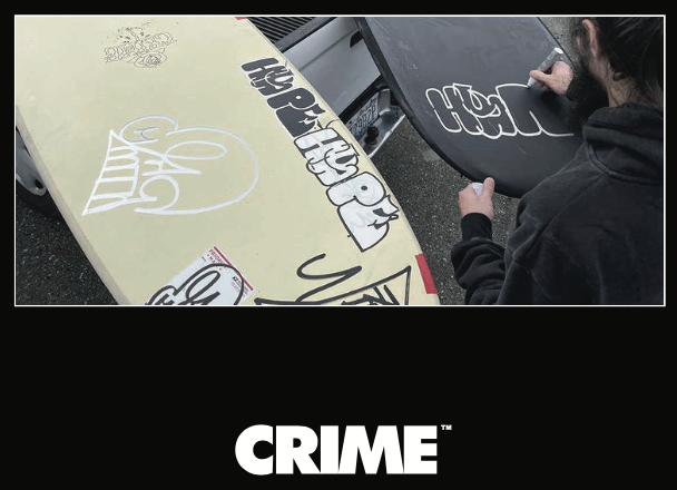 CRIME Surfboards - Keel Long Fish 8'5" - Rust