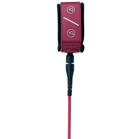 Deflow 9" 7mm Performance leash burgundy