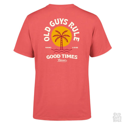 Old Guys Rule T-Shirt - Good Times - Pink