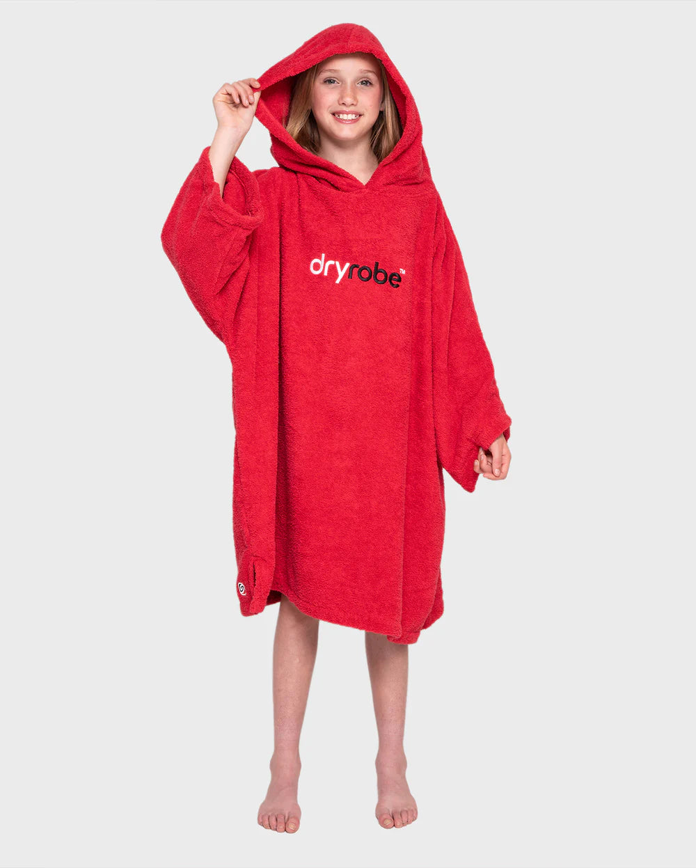 DRYROBE - Kids Organic Towel dryrobe - red