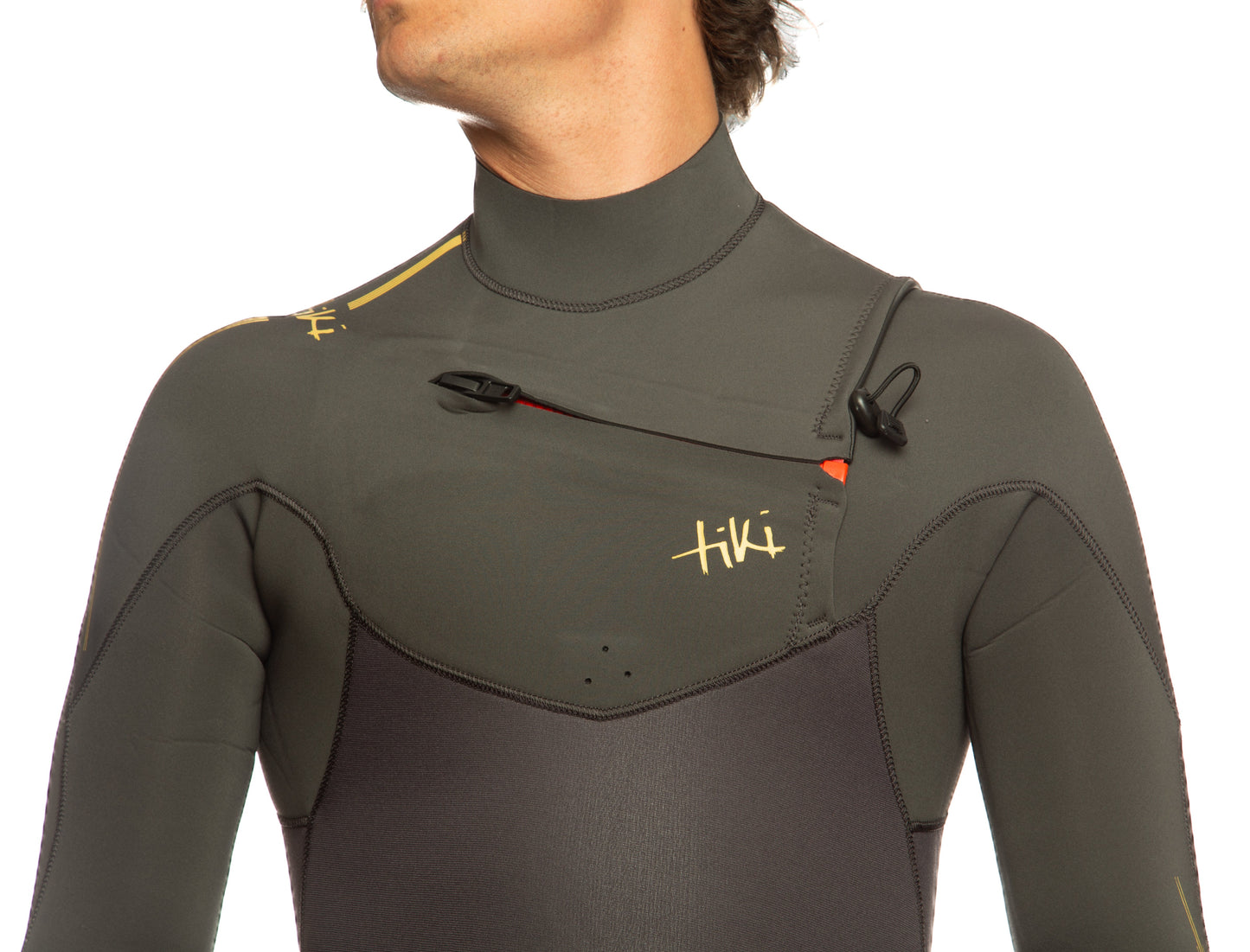 Tiki Mens Tech 3/2 Wetsuit GBS Chest Zip Steamer 2024