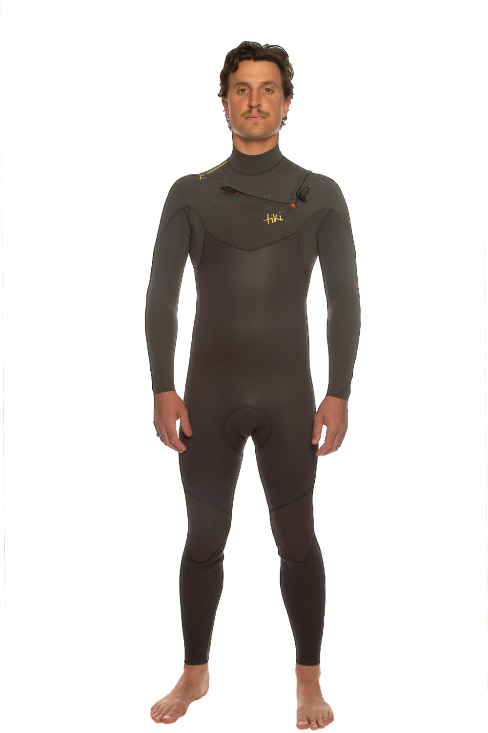 Tiki Mens Tech 3/2 Wetsuit GBS Chest Zip Steamer 2024