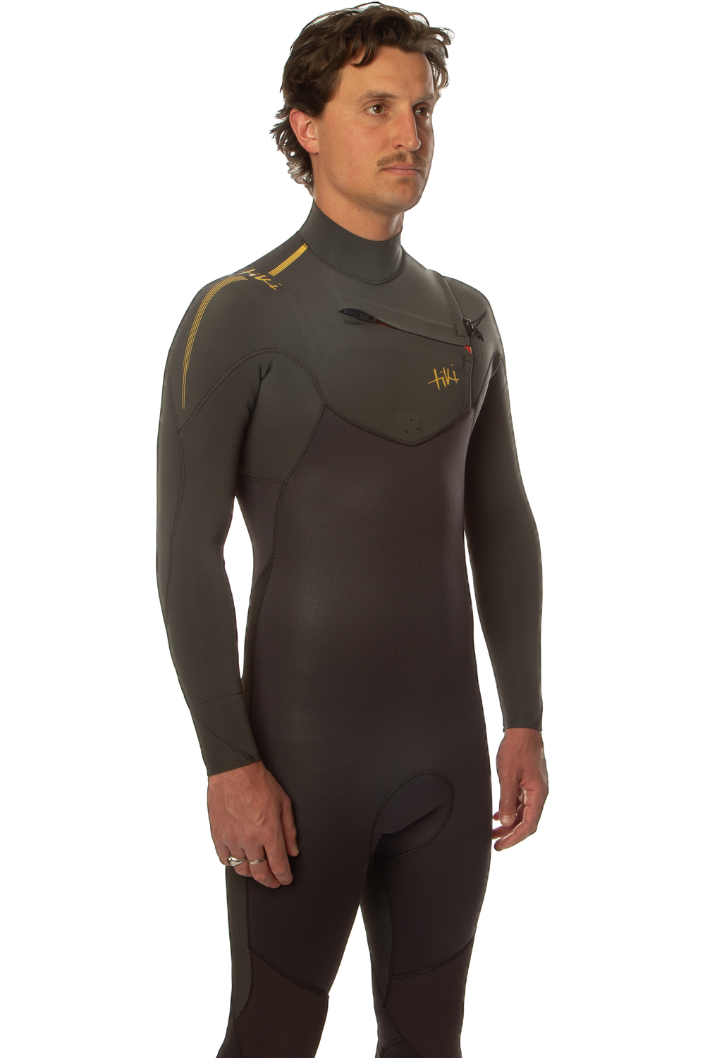 Tiki Mens Tech 3/2 Wetsuit GBS Chest Zip Steamer 2024