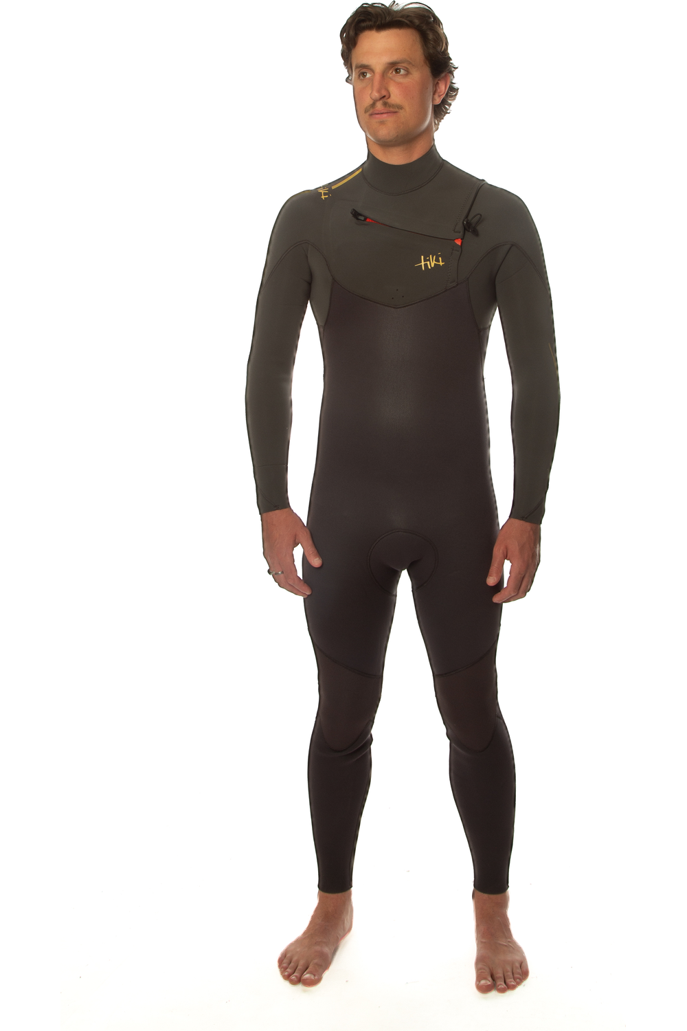 Tiki Mens Tech 3/2 Wetsuit GBS Chest Zip Steamer 2024